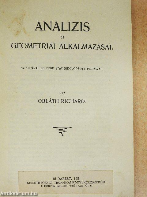 Analizis és geometriai alkalmazásai