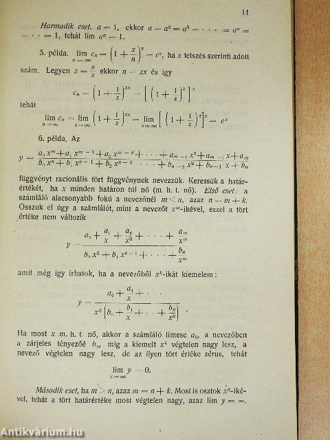 Analizis és geometriai alkalmazásai