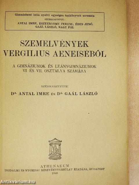 Szemelvények Vergilius Aeneiséből