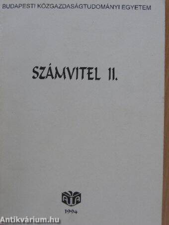 Számvitel II.