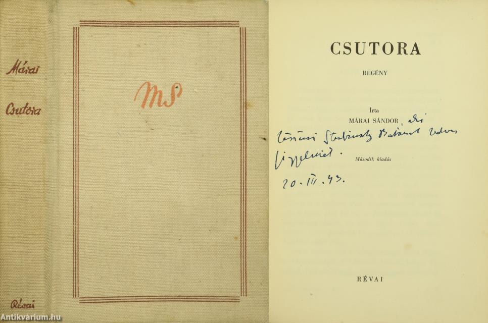 Csutora (dedikált példány)