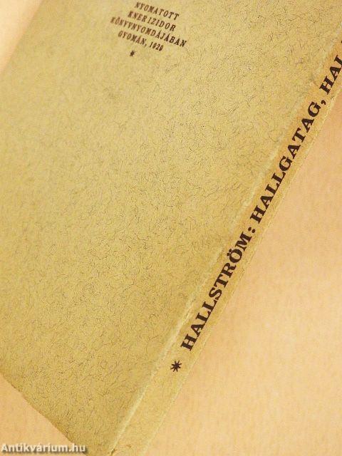 Hallgatag, halálos szerelem