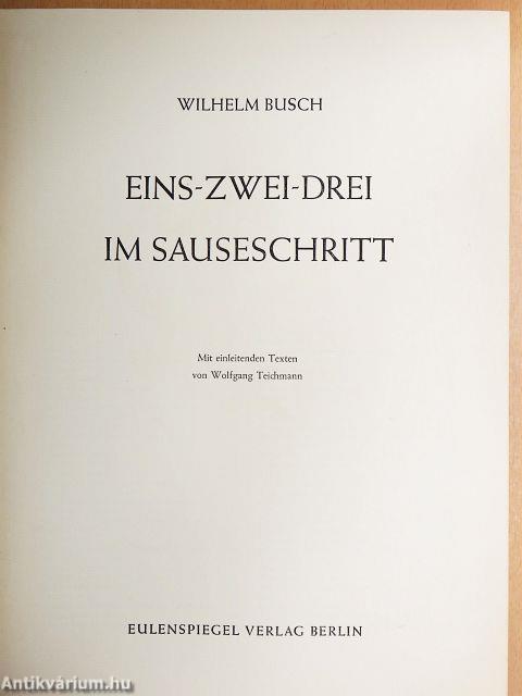 Eins-Zwei-Drei im Sauseschritt