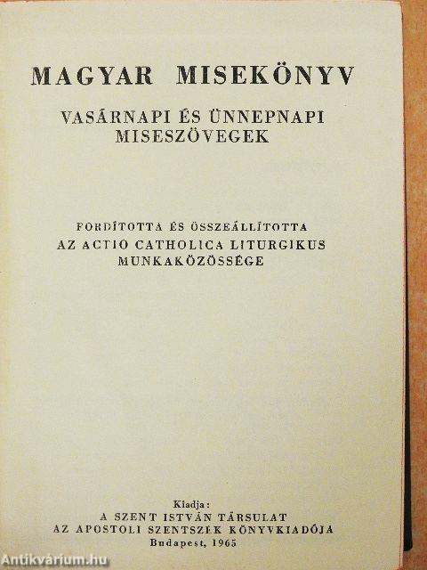 Magyar misekönyv