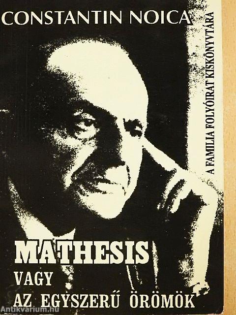 Mathesis vagy az egyszerű örömök