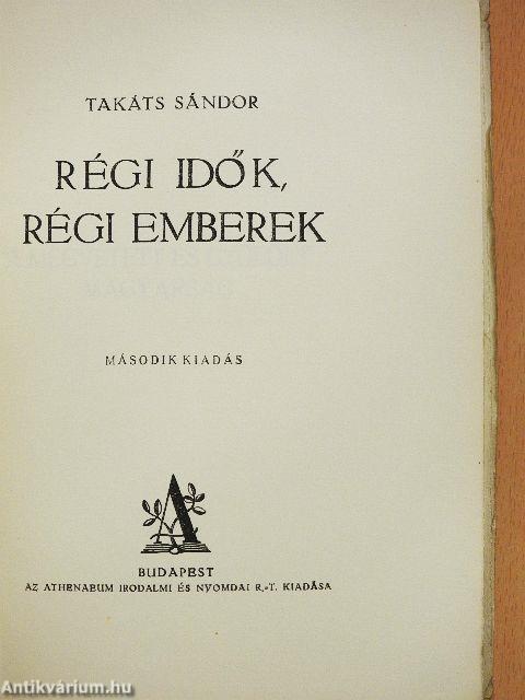 Régi idők, régi emberek