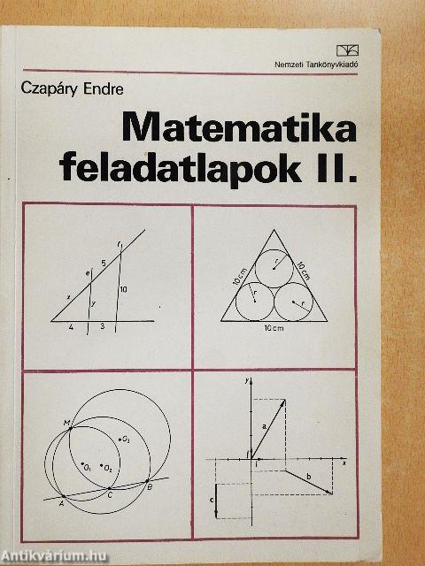 Matematika feladatlapok II.