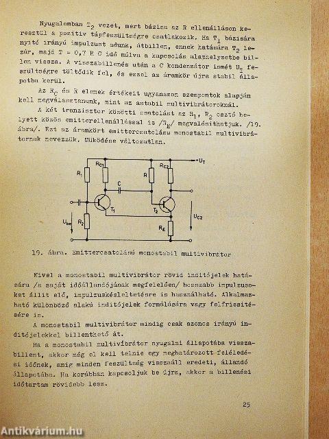 Impulzustechnikai és logikai áramkörök mérése