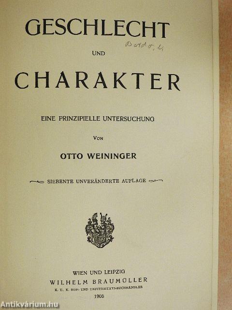 Geschlecht und Charakter