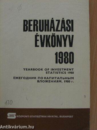 Beruházási évkönyv 1980