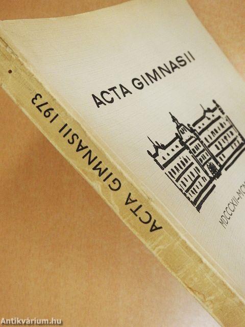 Acta Gimnasii 1973.