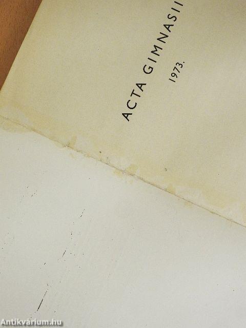 Acta Gimnasii 1973.