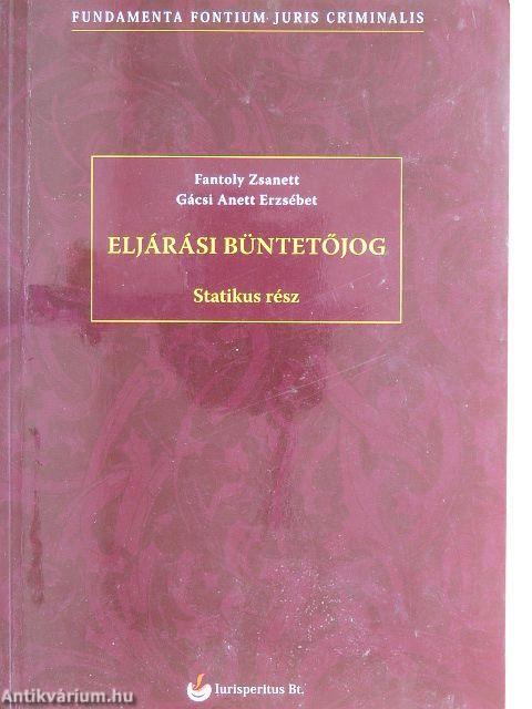 Eljárási büntetőjog