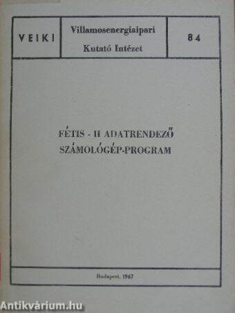 Fétis - II. Adadtrendező számológép-program