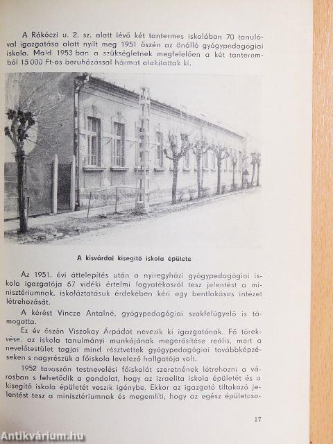 Szabolcs-Szatmár megyei gyógypedagógiai tanulmányok