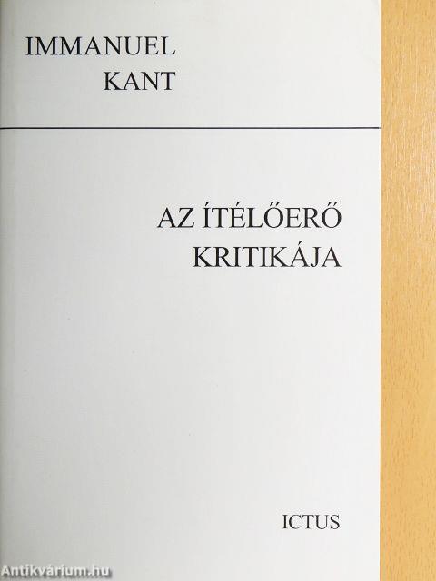 Az ítélőerő kritikája