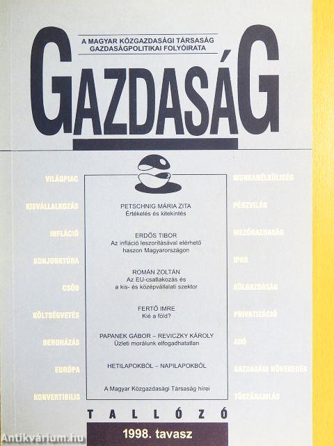 Gazdaság 1998. tavasz