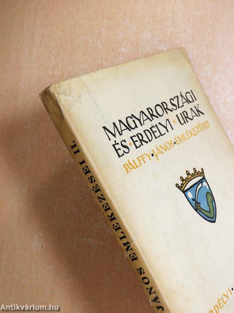 Magyarországi és erdélyi urak II. (töredék)