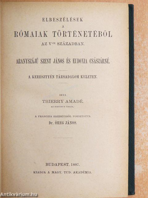 Elbeszélések a rómaiak történetéből az V-ik században III.
