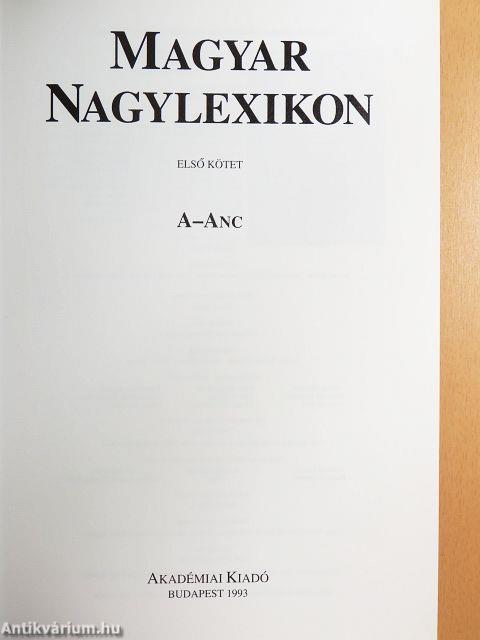 Magyar Nagylexikon I-XIX. (nem teljes sorozat)