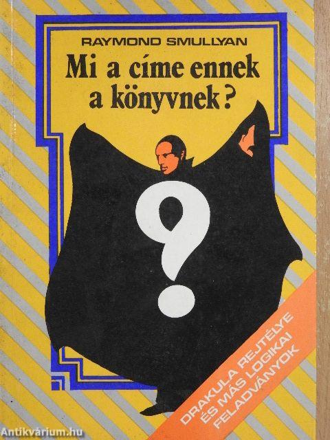 Mi a címe ennek a könyvnek?