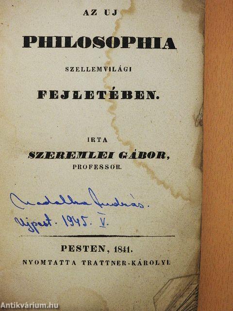 Az uj philosophia szellemvilági fejletében (rossz állapotú)