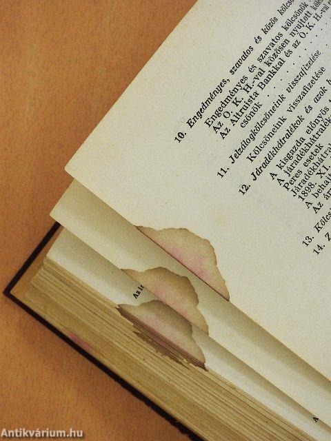 A kisbirtokosok országos földhitelintézetének ötven éves működése (rossz állapotú)