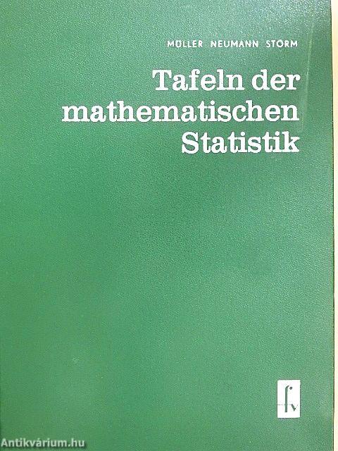 Tafeln der mathematischen Statistik