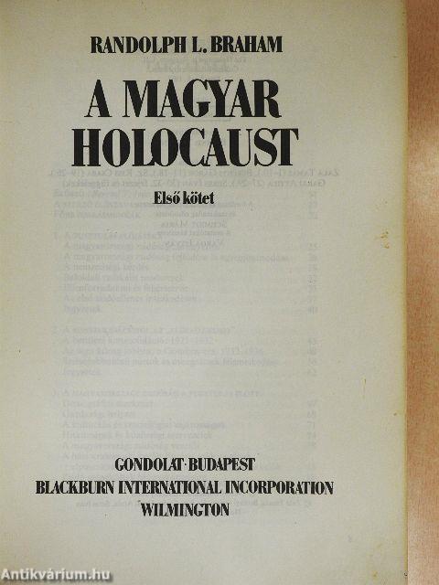 A magyar holocaust I-II.