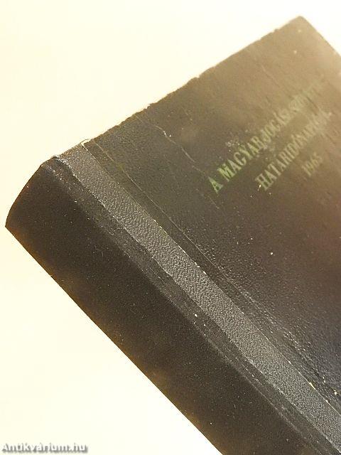 A Magyar Jogász-szövetség határidőnaplója 1965