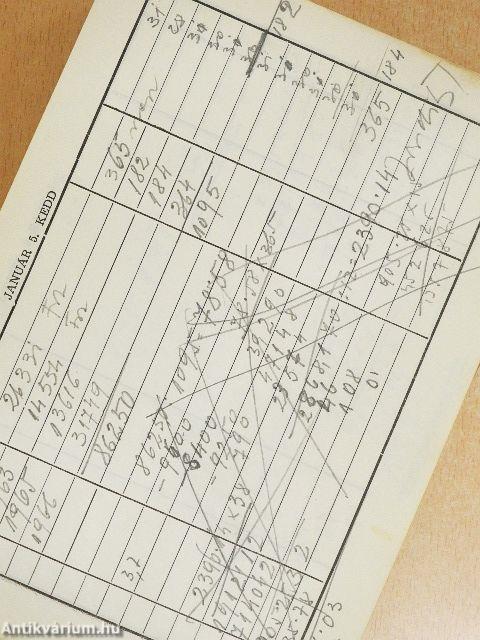 A Magyar Jogász-szövetség határidőnaplója 1965