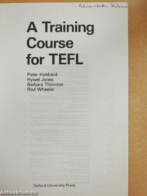 A Training Course for TEFL