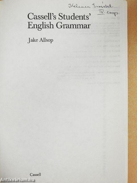 Cassell's Students' - English Grammar