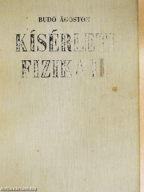 Kísérleti fizika II.