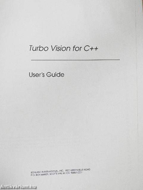Turbo Vision for C++