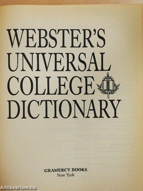 Webster's Universal College Dictionary