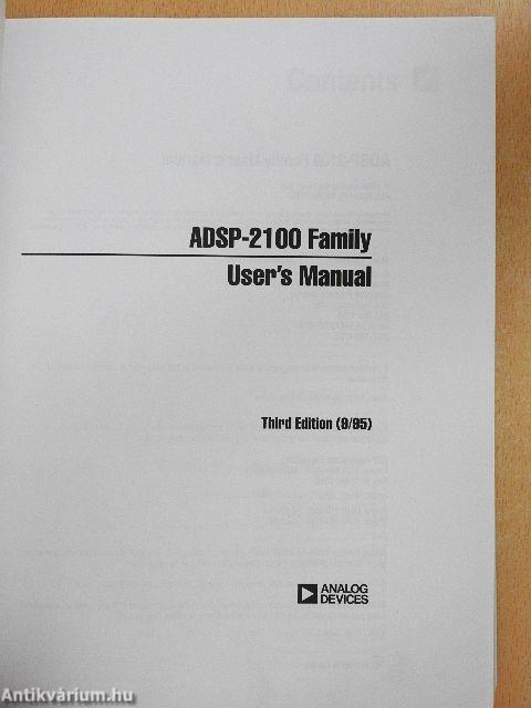 ADSP-2100 Family