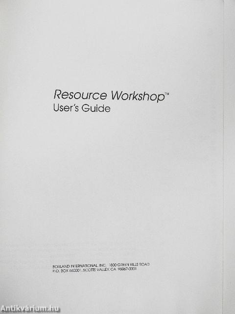 Resource Workshop