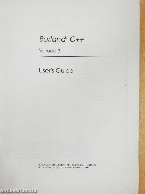 Borland C++ - Version 3.1