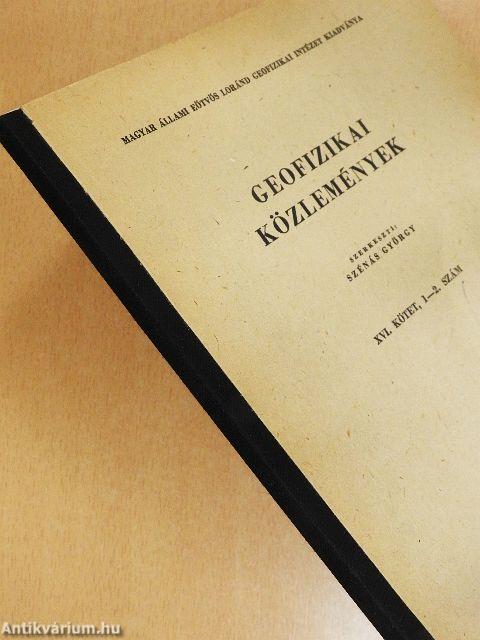 Geofizikai Közlemények 1967/1-2.