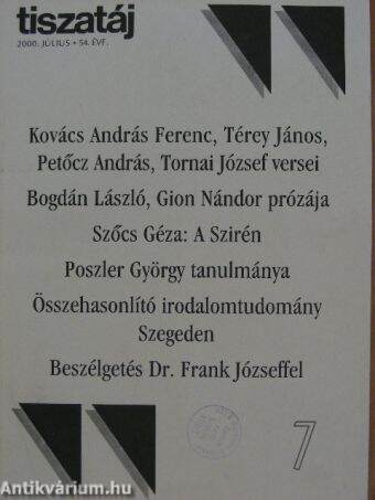 Tiszatáj 2000. július