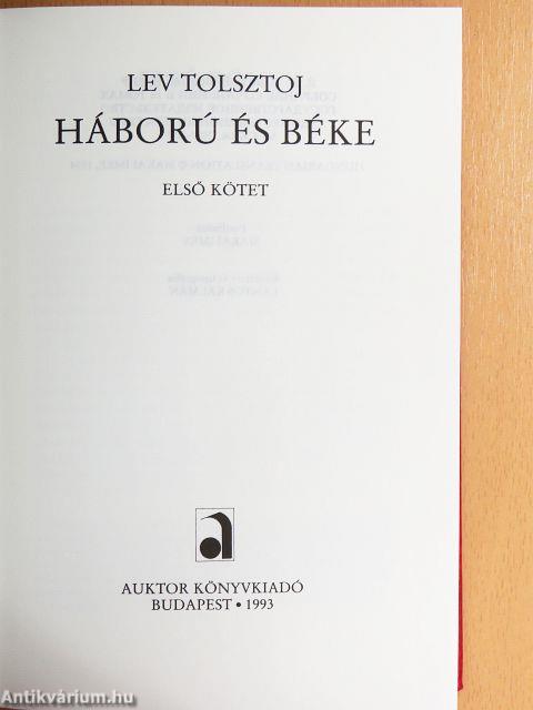 Háború és béke I-IV.