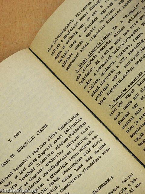 Útmutató A Hangok Világa IV. (Bevezetés a zeneirodalomba I.) szolfézstankönyv tanításához