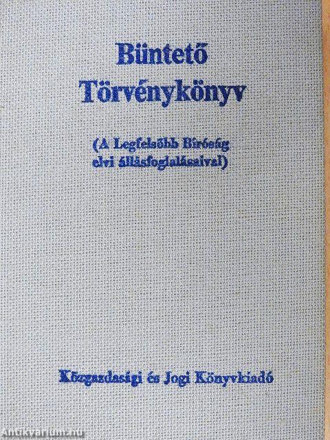 Büntető Törvénykönyv