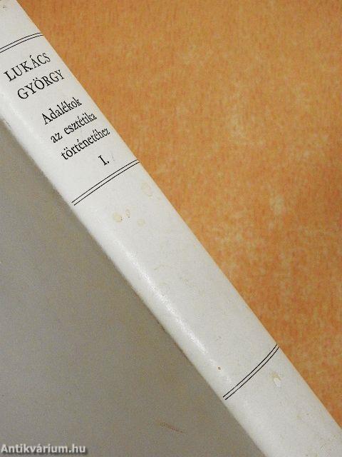Adalékok az esztétika történetéhez I-II.