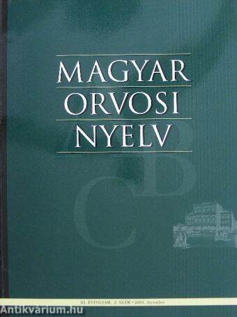 Magyar Orvosi Nyelv 2003. december