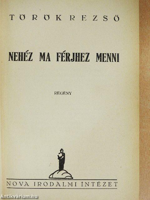 Nehéz ma férjhez menni