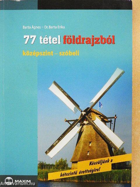 77 tétel földrajzból