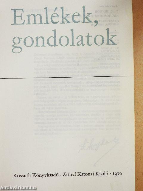 Emlékek, gondolatok 