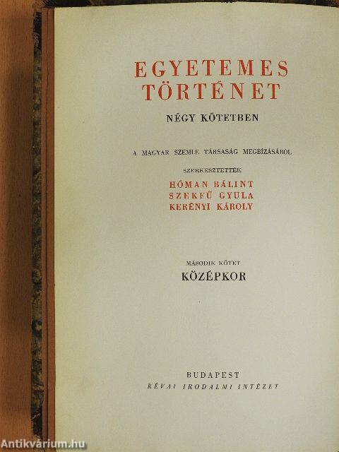 Egyetemes történet II. (rossz állapotú)